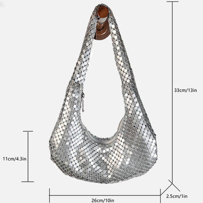 Evening Bag For Women Metal Bling Sparkly Party Purse Handbag