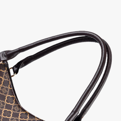 Leather Hobo Bag Large Capacity Tote Handbag Multifuntion Shoulder Purses