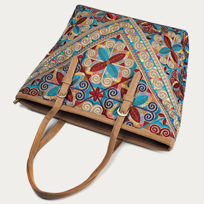 Tote Bag For Women Large Ethnic Style Pattern Printing Bag