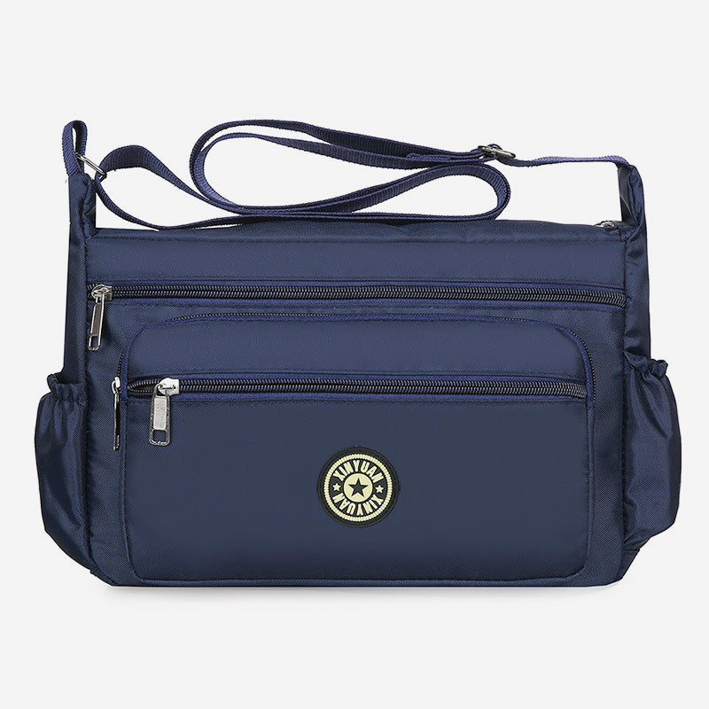 Waterproof Multi-Pocket Printed Crossbody Bag