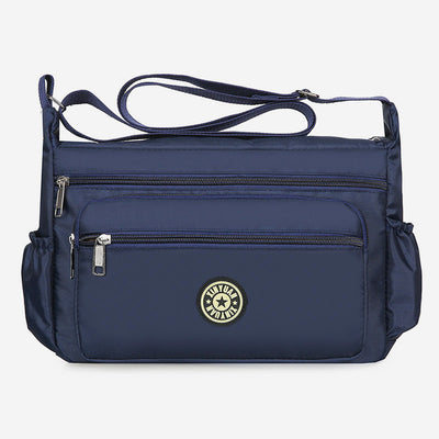 Waterproof Multi-Pocket Printed Crossbody Bag