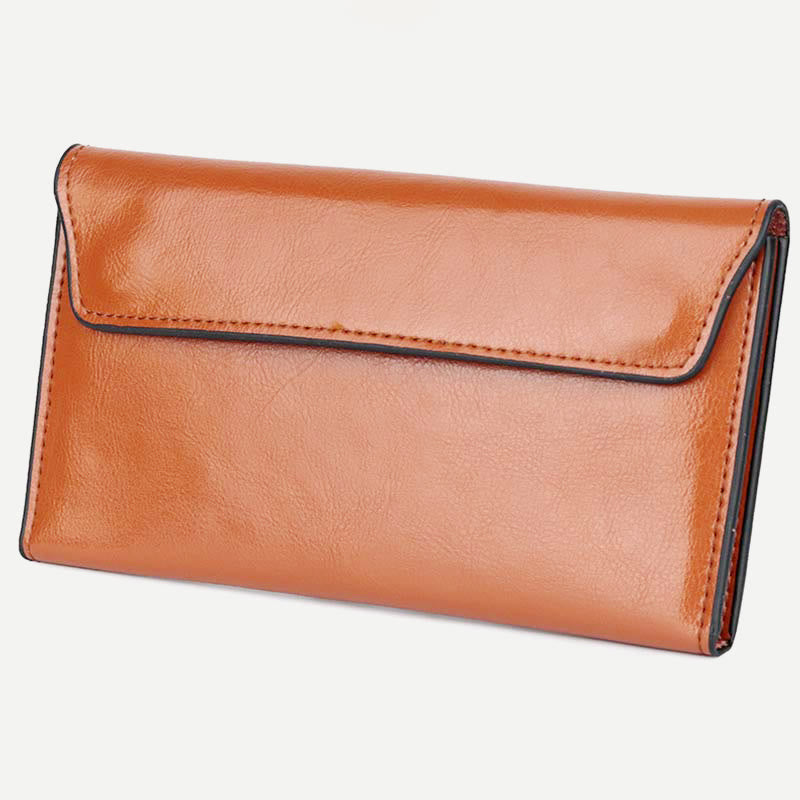Wallet for Women Slim Multi-Function Minimalist Genuine Leather Handbag Purse