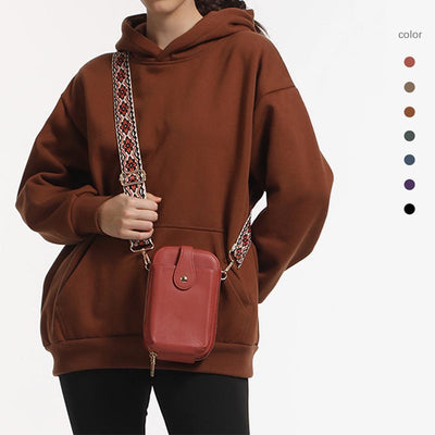 Double Compartment Crossbody Bag For Women Accordion Phone Bag