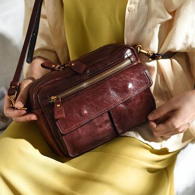 Handmade Crossbody Bag For Women Multi Pocket Fashion Daily Bag