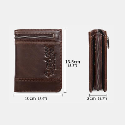 Large Capacity Bifold Retro Wallet