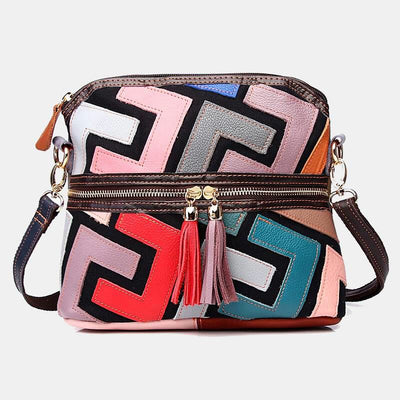 Large Capacity Flower Pattern Crossbody Bag