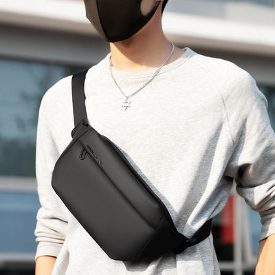 Small Chest Bag for Men Functional Waterproof Casual Daypack Sling Shoulder Bag