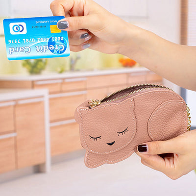 Cute Cat Slim Coin Purse