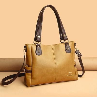 Bright Color Handbag Tote Women Dating Large Crossbody Leather Purse