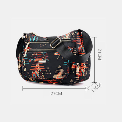 Lightweight Flower Printed Crossbody Bag