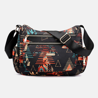 Lightweight Flower Printed Crossbody Bag