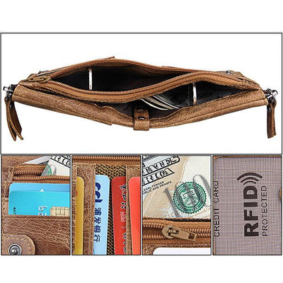 Men's Genuine Leather RFID Wallet