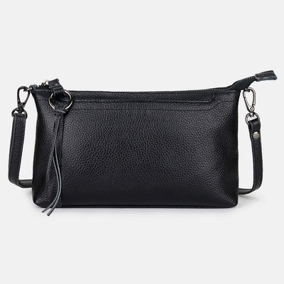 Genuine Leather Tassel Shoulder Crossbody Bag