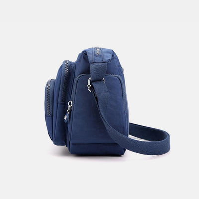 Waterproof Multi-Pocket Solid Crossbody Bag