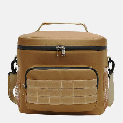 Tactical Outdoor Insulated Bag Portable Lunch Bag Handbag with Crossbody Strap