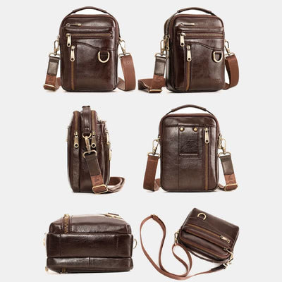 Multifunctional Leather Phone Bag Waist Bag Crossbody Bag