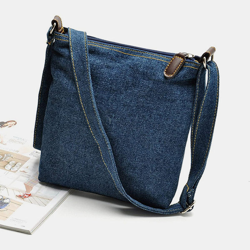 Vintage Multifunctional Denim Crossbody Bag