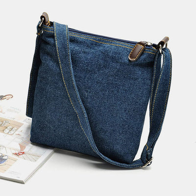 Vintage Multifunctional Denim Crossbody Bag