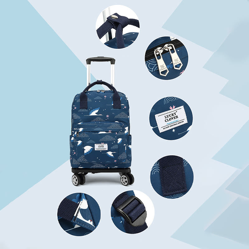 Tote Bag For Travel Waterproof Pull Rod Bag Folding Backpack