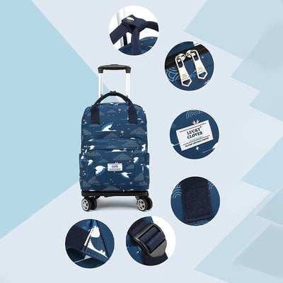 Tote Bag For Travel Waterproof Pull Rod Bag Folding Backpack