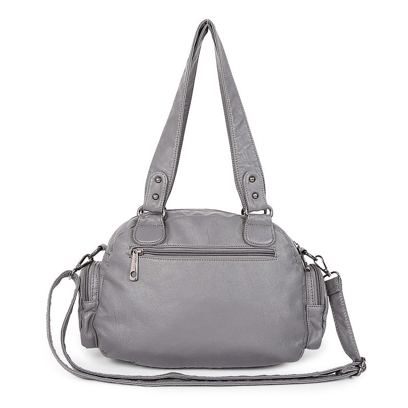 Solid Color Fashion Dumplings Messenger Bag