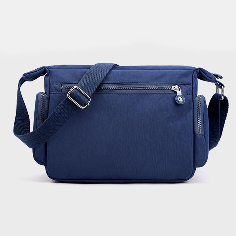 Waterproof Multi-Pocket Solid Crossbody Bag