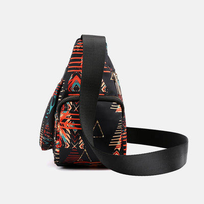 Lightweight Flower Printed Crossbody Bag