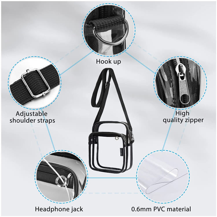 Crossbody Bag For Outdoor Fitness Lightweight Adjustable Strap Leisure Bag