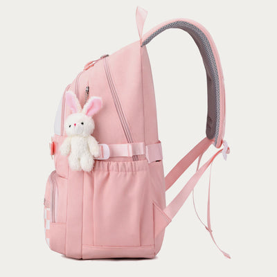 Backpack For Women Plaid Pattern Bright Color Simple Schoolbag