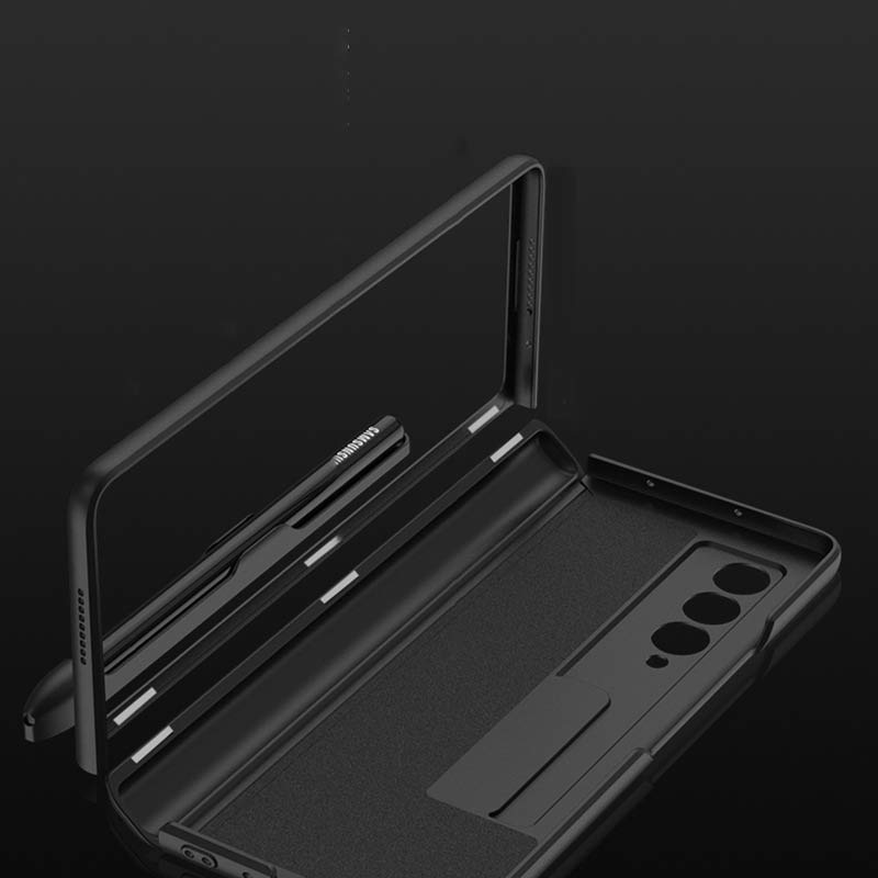 Samsung Galaxy Z Fold 3 Sturdy Phone Case With S-Pen Holder Built-in Magnetic Kickstand