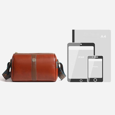 Crossbody Bag For Women Soft Wax Leather Vintage Casual Shoulder Bag