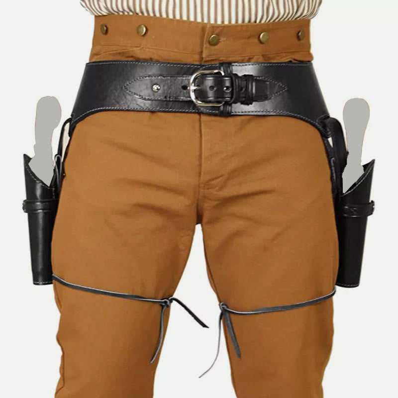 Medieval Leather Waist Holster Women Men Cosplay Pops Belt Holster