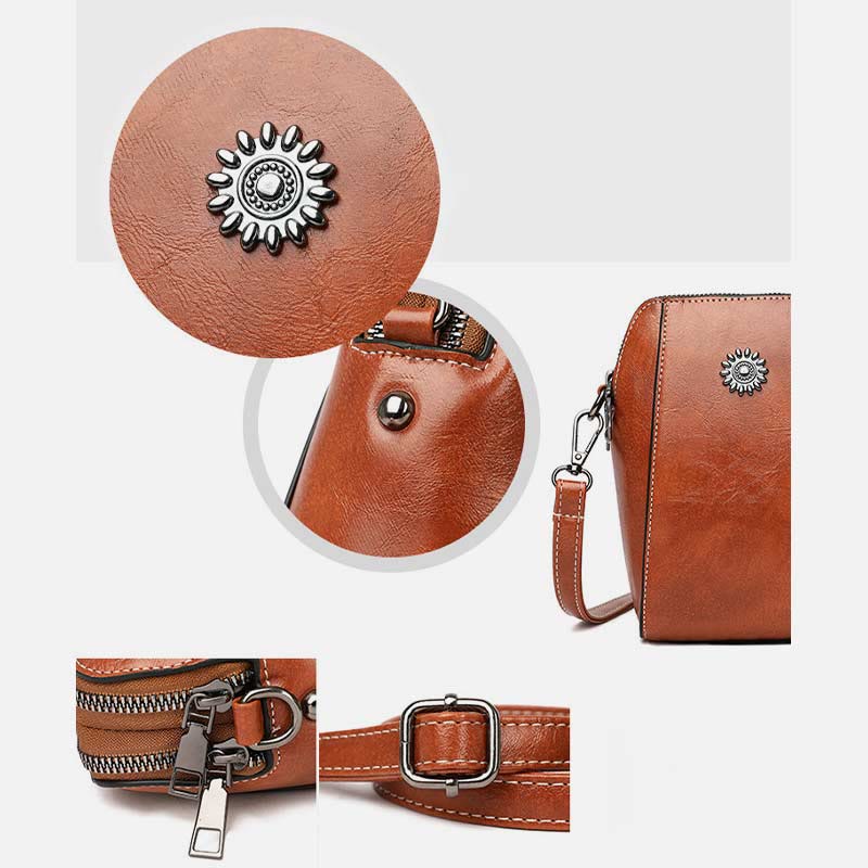 Soft Leather Phone Bag For Lady Crossbody Mini Bag