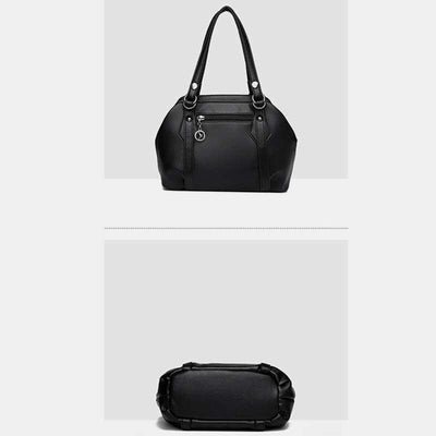 Shoulder Bag for Women Vegan Leather Tote Handbag with Zipper Closure