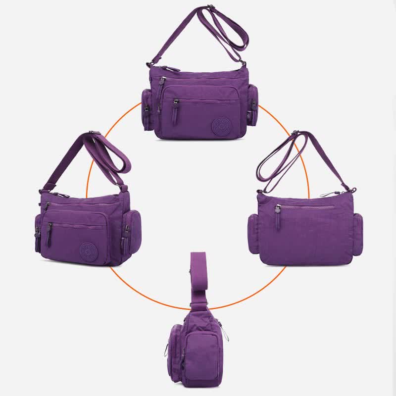 Women Shoulder Handbag Roomy Multiple Pockets Crossbody Bag Ladies Purse