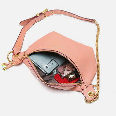 Genuine Leather Large Capacity Crossbody Bag Waist Bag