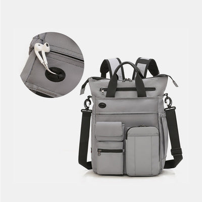 Multifunctional Water-resistant Scalable Handbag-Backpack