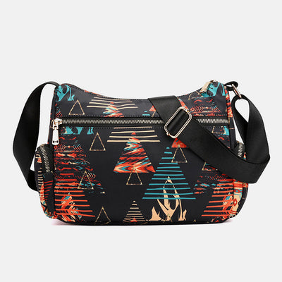 Lightweight Flower Printed Crossbody Bag