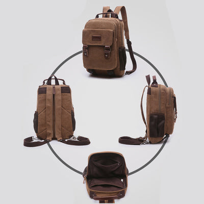 Messenger Bag Shoulder Sling Backpack Travel Rucksack