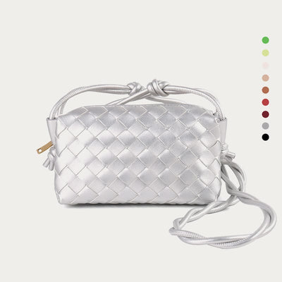 Crossbody Bag For Women Knitted Plaid Pattern Phone Bag