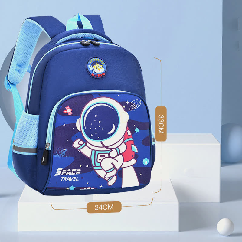 Backpack For Kids Cartoon Character Printing Lightweight Oxford Schoolbag