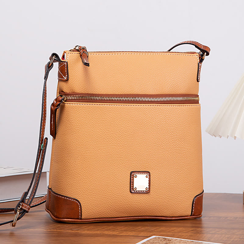 Crossbody Bag For Women Lychee Grain Texture Multi-color Leather Bag