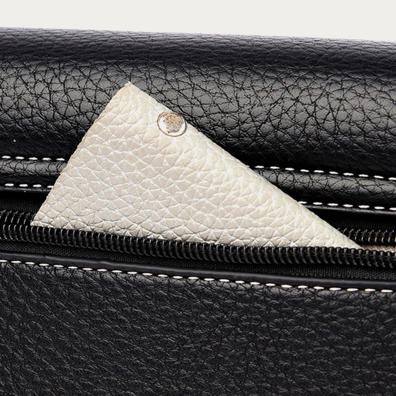 Faux Leather Crossbody Cell Phone Purse with 2 Shoulder Strap