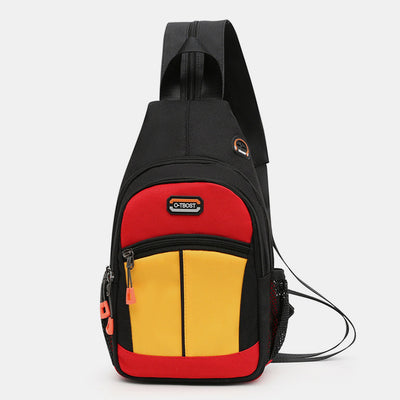 Mini Shoulder Backpack Colorblock Crossbody Sling Bag Daypack for Women Men
