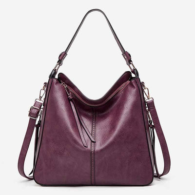 Solid Color Vintage Large Tote
