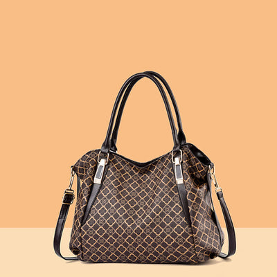 Leather Hobo Bag Large Capacity Tote Handbag Multifuntion Shoulder Purses