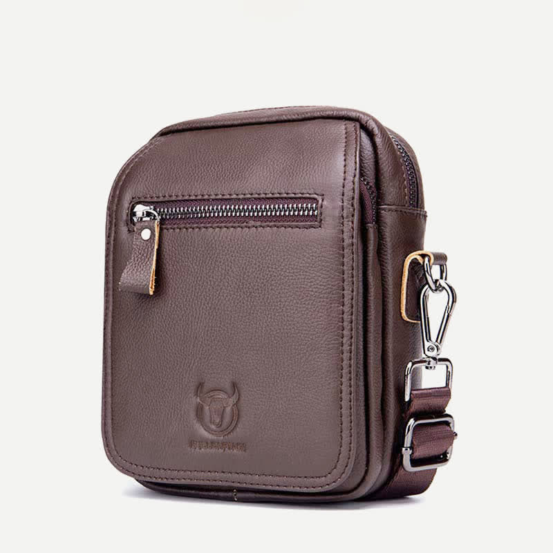 Genuine Leather Crossbody Bag for Men Messenger Bag Shoulder Bag