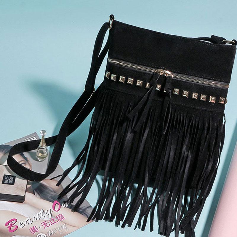 Fashion Large Capacity Tassel Crossbody Bag