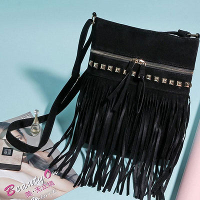 Fashion Large Capacity Tassel Crossbody Bag