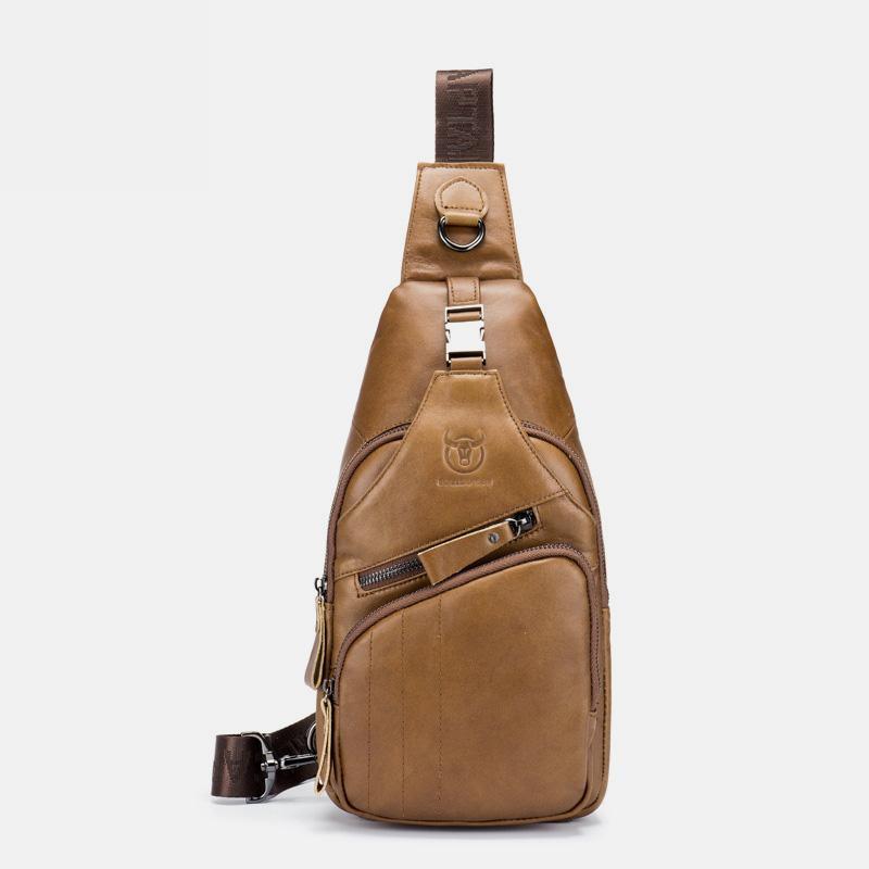 Genuine Leather Vintage Multifunction Sling Bag